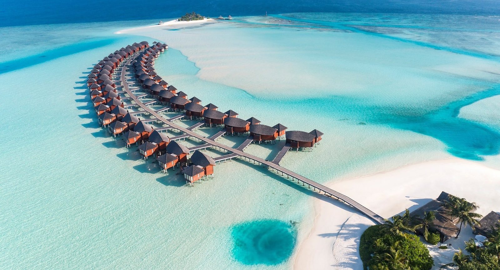 Adaaran Prestige Vadoo - Overwater Villa Aerial